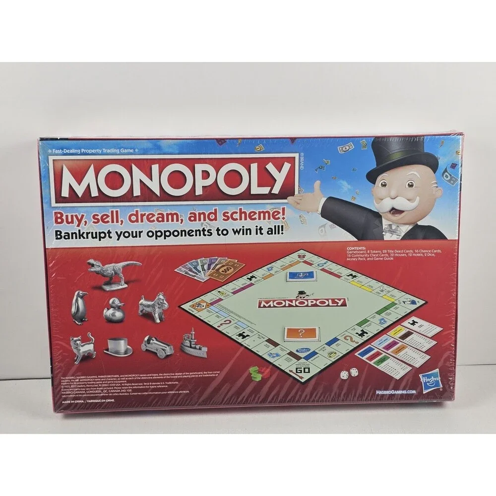 Hasbro Monopoly Classic Board Game 2017 New Sealed
